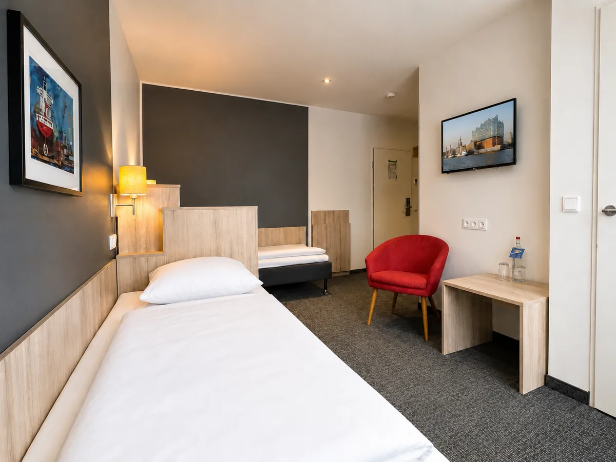 Barrierefreies Zimmer mit rollstuhlgerechter Dusche