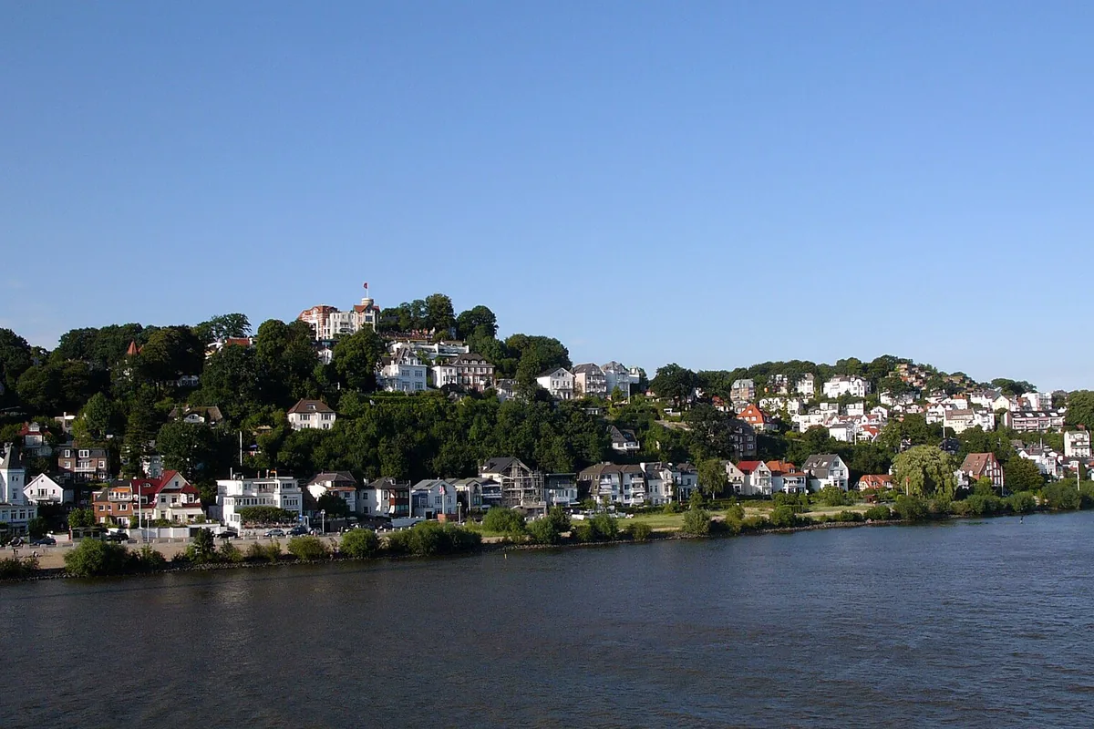 Blankenese · Treppenviertel mit Villen über der Elbe
